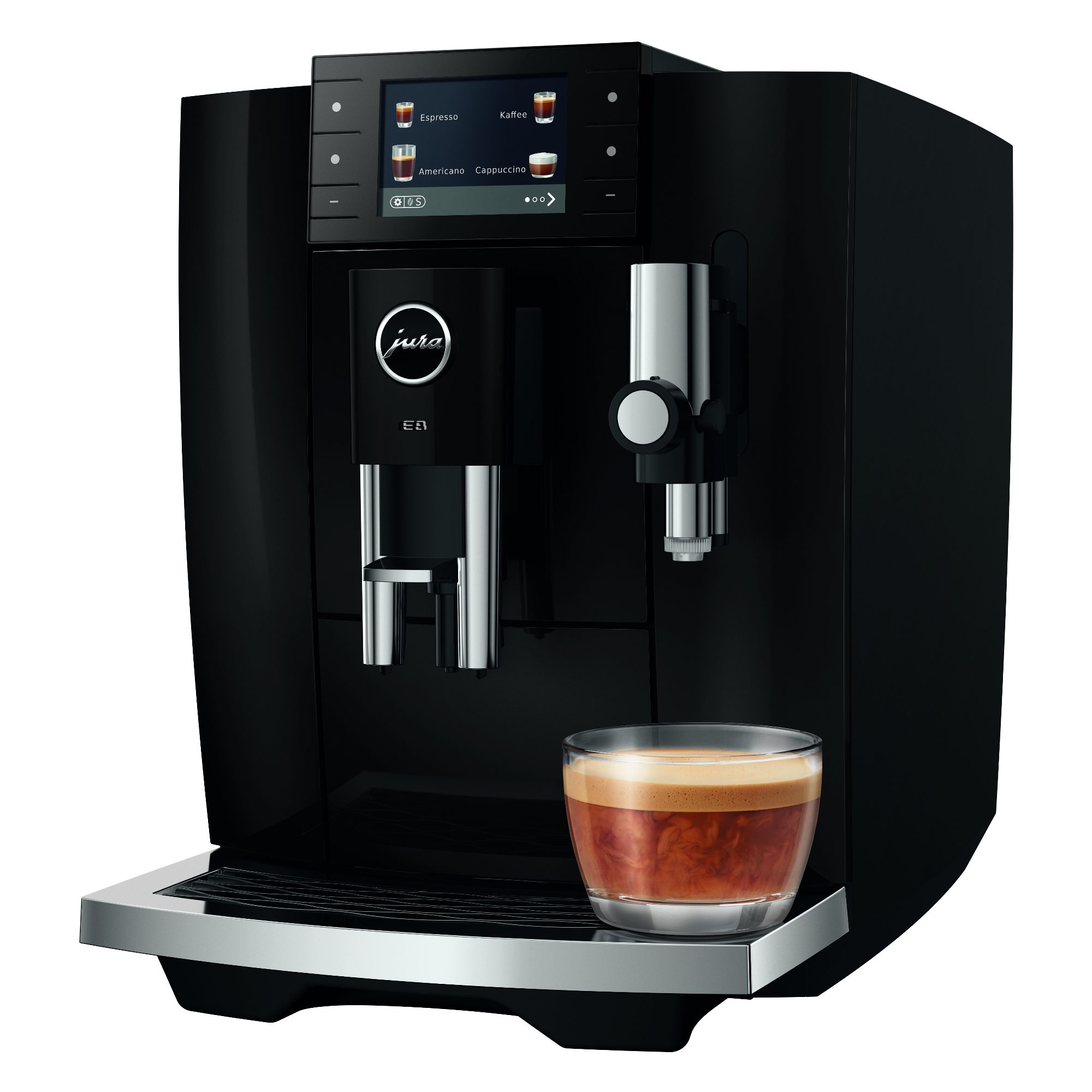 Jura E8 Piano Black Freestanding Fully Automatic Coffee Machine 15661 - Black Jura E8 Piano Black Freestanding Fully Automatic Coffee Machine 15661 - Black