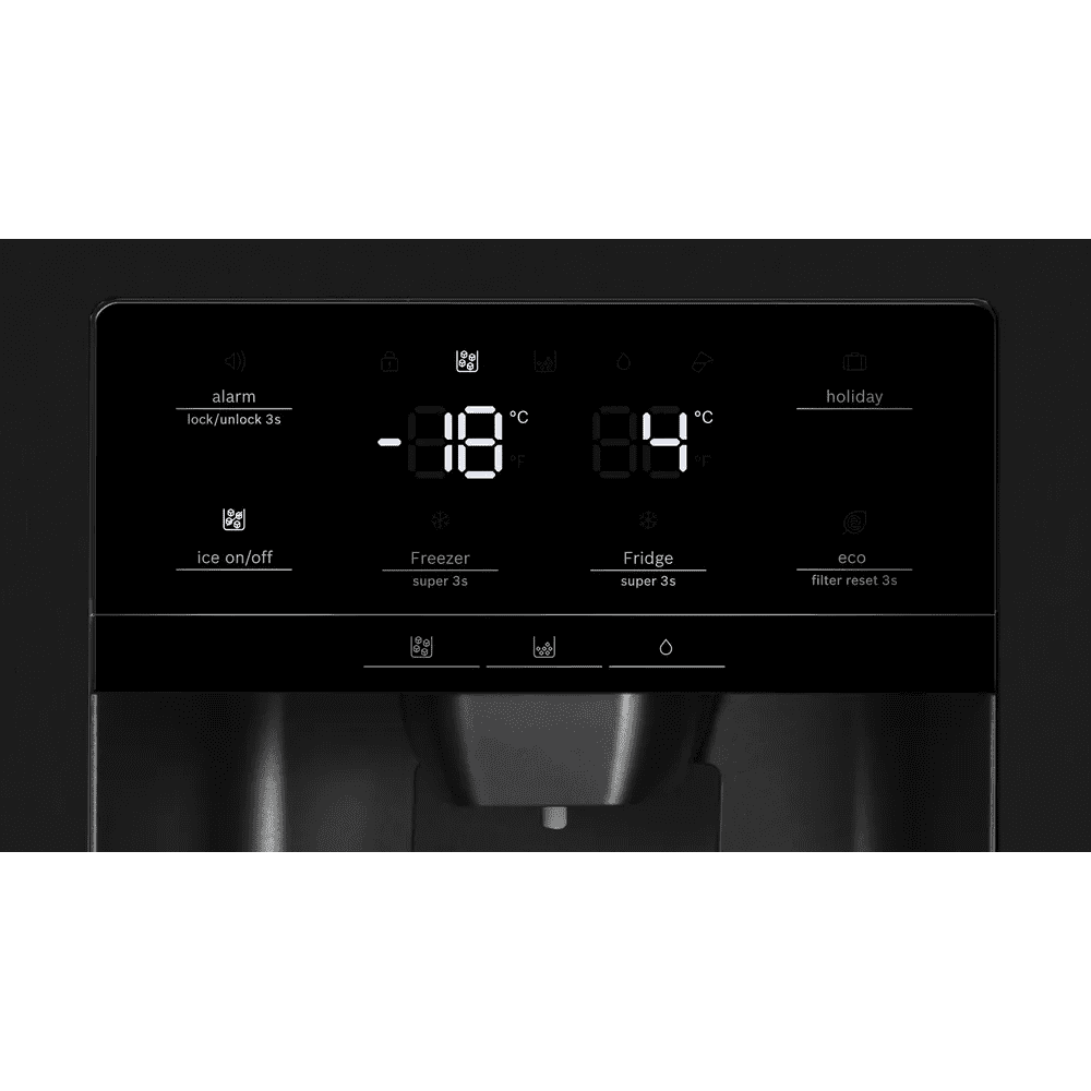 Bosch Series 6 American Fridge Freezer Ice & Water KAD93ABEP - Black Bosch Series 6 American Fridge Freezer Ice & Water KAD93ABEP - Black