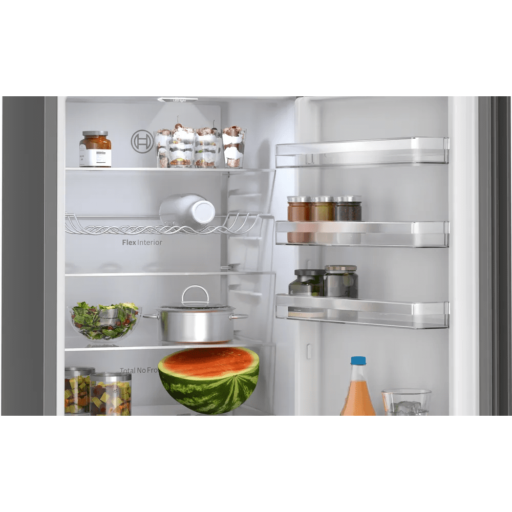 Bosch 60cm Series 4 Frost Free Fridge Freezer KGN39OCAFG - Cast Iron Bosch 60cm Series 4 Frost Free Fridge Freezer KGN39OCAFG - Cast Iron