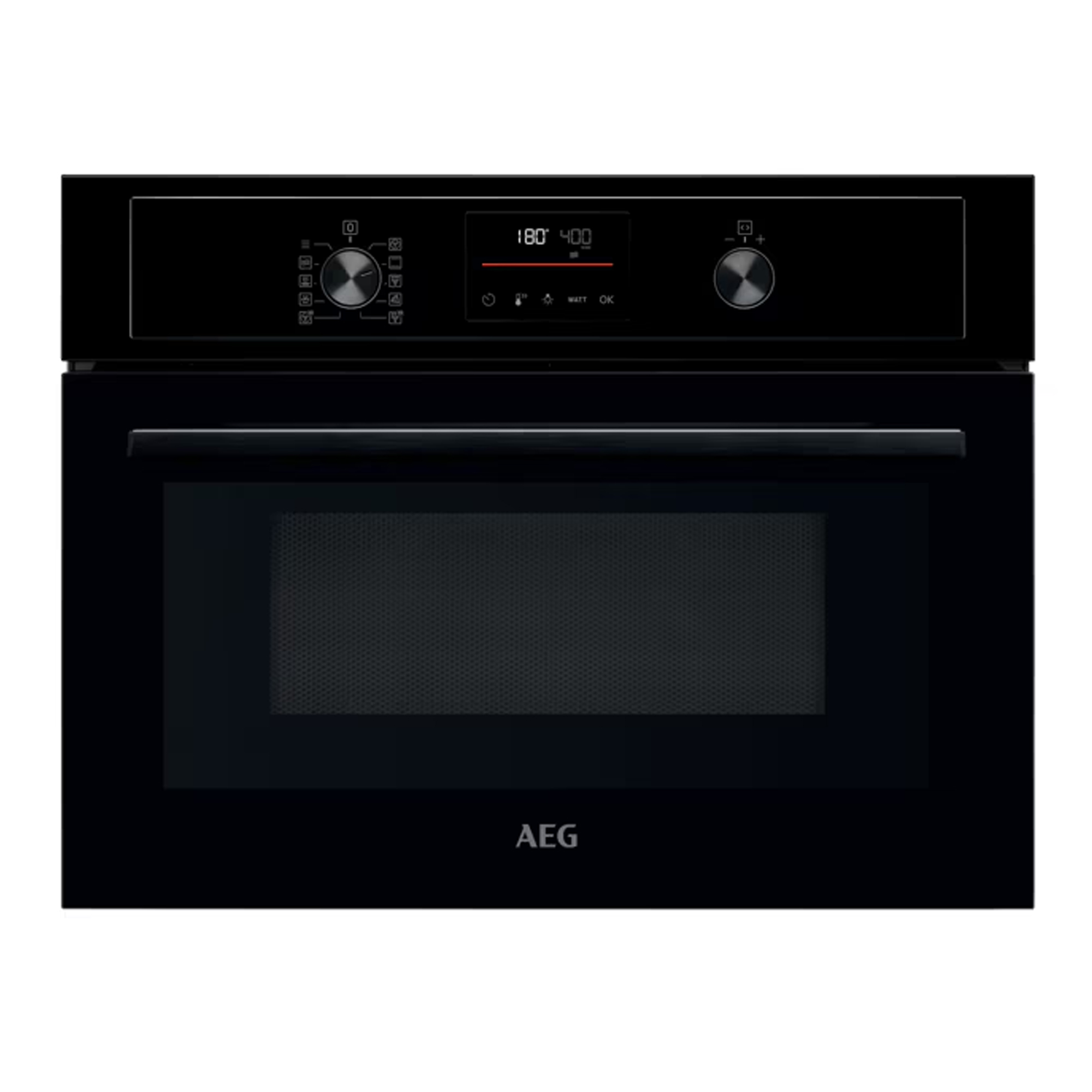 AEG  Series 3000 Built In Combi Microwave For Tall Housing KMX365060B - BLACK