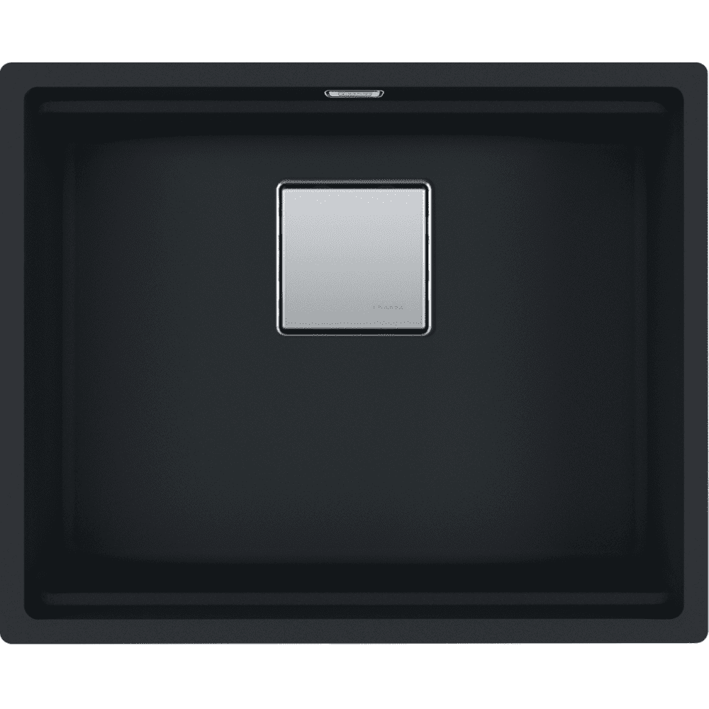 Franke Kubus Fragranite Single Bowl Undermount Sink 125.0630.442 - Matte Black