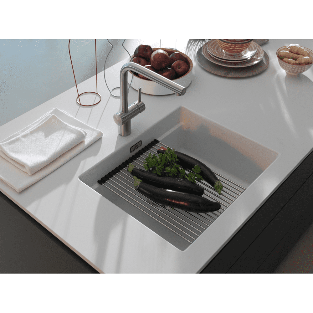 Franke Kubus Fragranite Single Bowl Undermount Sink 125.0633.725 - White Franke Kubus Fragranite Single Bowl Undermount Sink 125.0633.725 - White