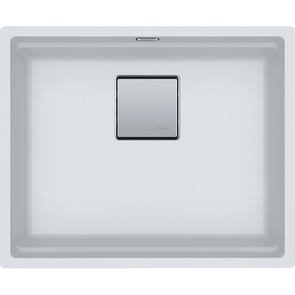 Franke Kubus Fragranite Single Bowl Undermount Sink 125.0633.725 - White
