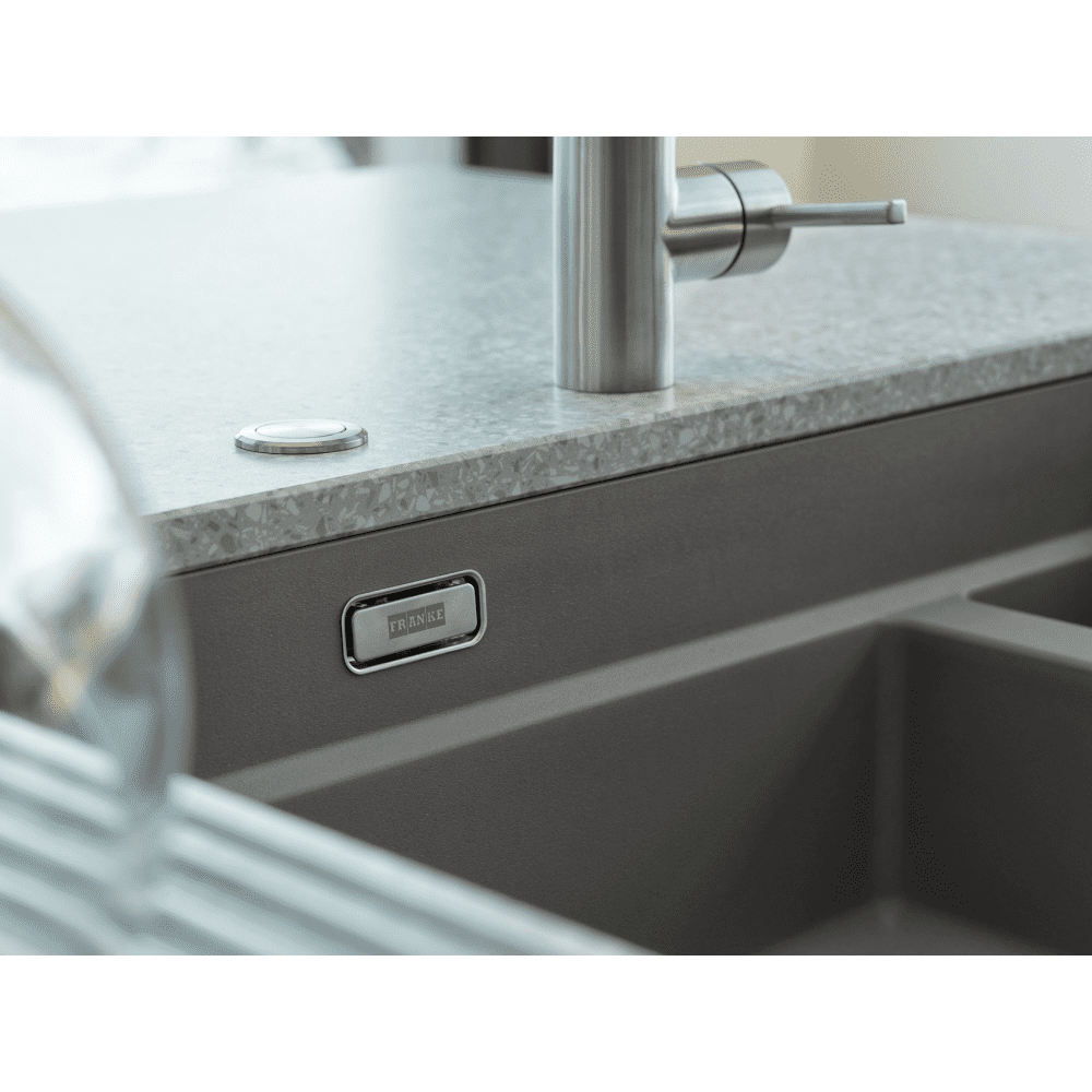 Franke Kubus Fragranite 1.5 Bowl Undermount Sink 125.0633.287 - Stone Grey Franke Kubus Fragranite 1.5 Bowl Undermount Sink 125.0633.287 - Stone Grey