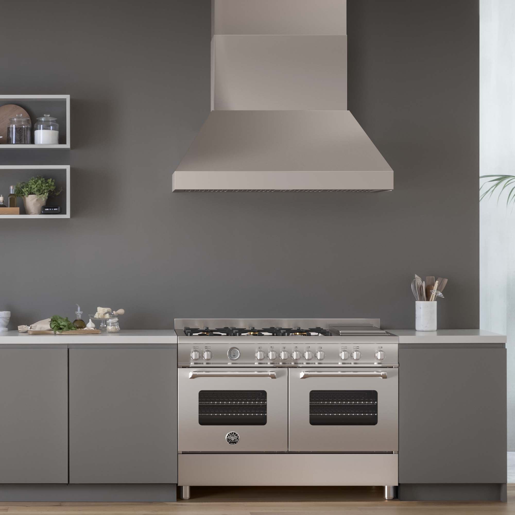 Bertazzoni 120cm Professional Series Chimney Hood KPH120MASXT - Stainless Steel Bertazzoni 120cm Professional Series Chimney Hood KPH120MASXT - Stainless Steel