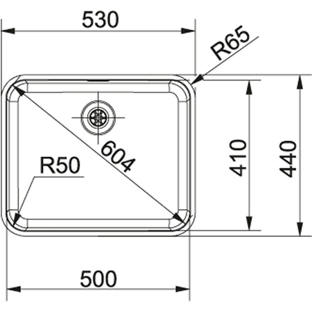 Franke Largo Single Bowl Undermount Sink 122.0250.208 - Stainless Steel Franke Largo Single Bowl Undermount Sink 122.0250.208 - Stainless Steel
