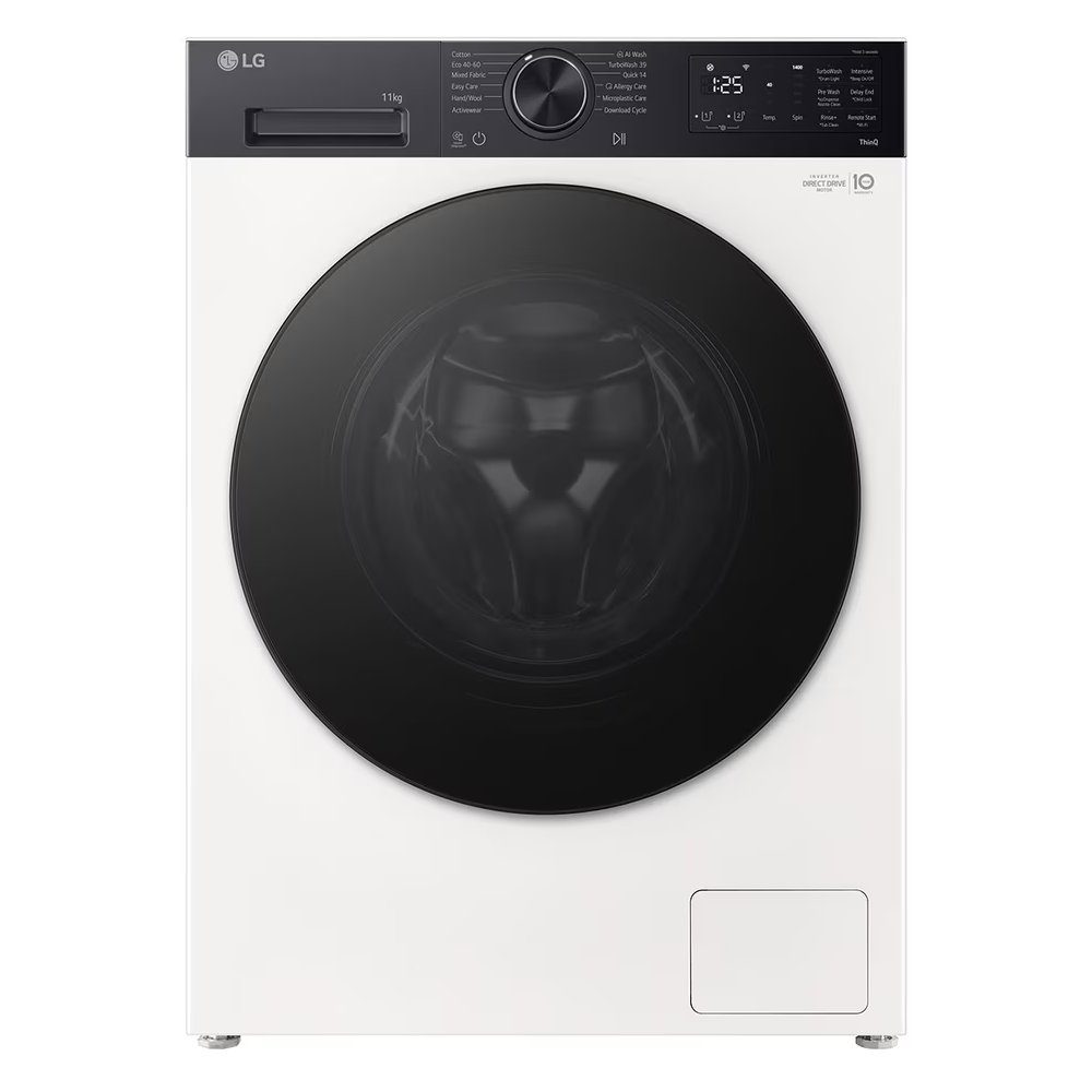 LG Series 5 AI Direct Drive 11kg Autodose Washing Machine F4X5511THB - White