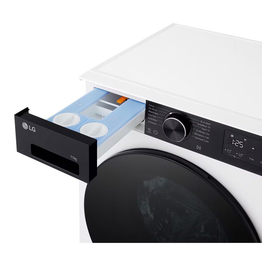 LG Series 5 AI Direct Drive 11kg Autodose Washing Machine F4X5511THB - White LG Series 5 AI Direct Drive 11kg Autodose Washing Machine F4X5511THB - White