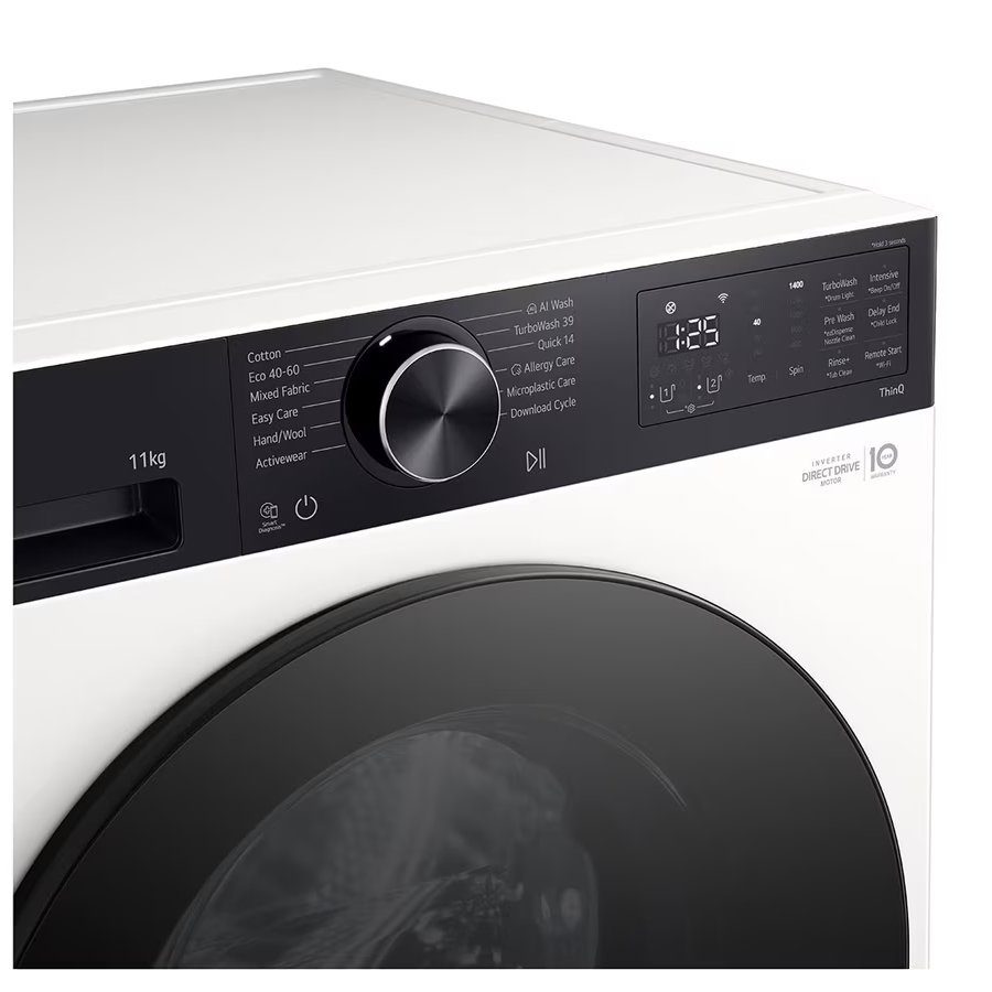 LG Series 5 AI Direct Drive 11kg Autodose Washing Machine F4X5511THB - White LG Series 5 AI Direct Drive 11kg Autodose Washing Machine F4X5511THB - White