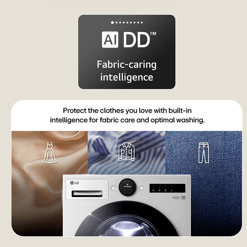 LG Series 7 AI Direct Drive 13kg 1400 Spin Washing Machine F4X7013TBB - Matte Black LG Series 7 AI Direct Drive 13kg 1400 Spin Washing Machine F4X7013TBB - Matte Black