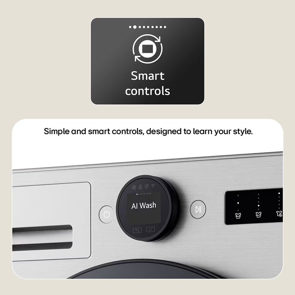 LG Series 7 AI Direct Drive 13kg 1400 Spin Washing Machine F4X7013TBB - Matte Black LG Series 7 AI Direct Drive 13kg 1400 Spin Washing Machine F4X7013TBB - Matte Black