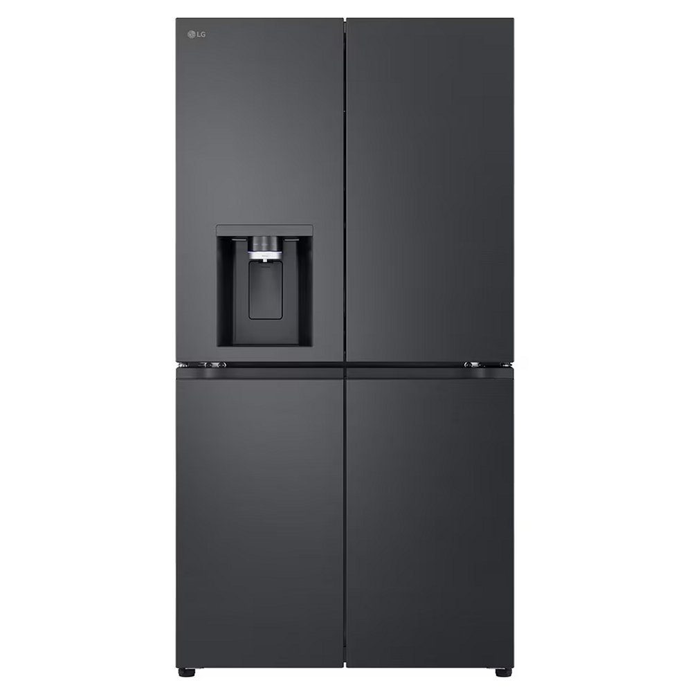 LG  French Style Fridge Freezer With Water Dispenser GMF960EV4E - Black Steel
