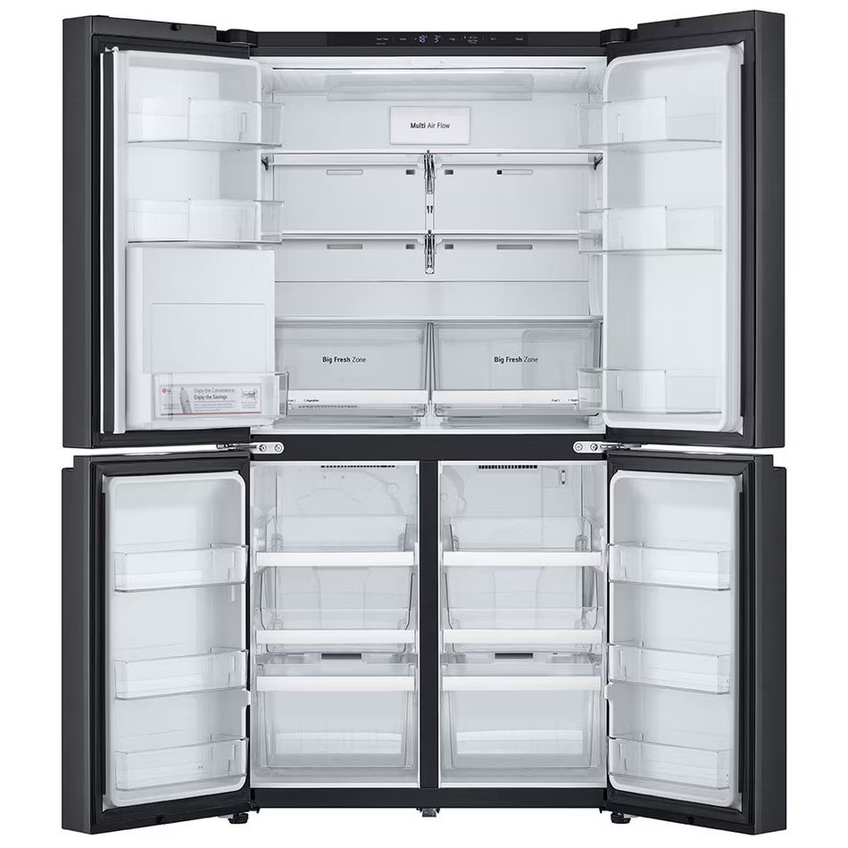 LG French Style Fridge Freezer With Water Dispenser GMF960EV4E - Black Steel LG French Style Fridge Freezer With Water Dispenser GMF960EV4E - Black Steel