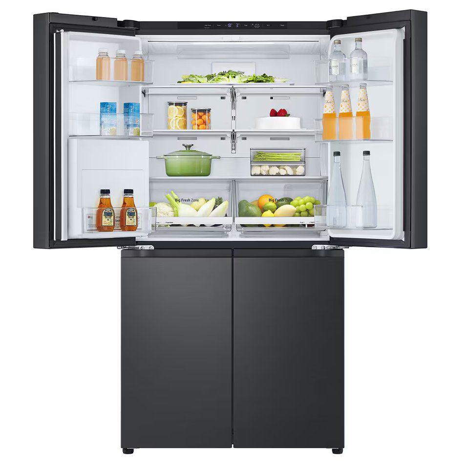 LG French Style Fridge Freezer With Water Dispenser GMF960EV4E - Black Steel LG French Style Fridge Freezer With Water Dispenser GMF960EV4E - Black Steel