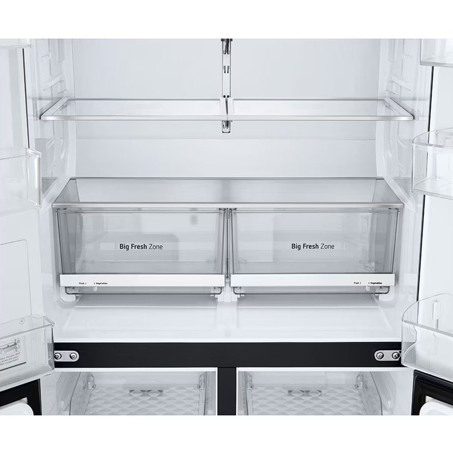 LG French Style Fridge Freezer With Water Dispenser GMF960EV4E - Black Steel LG French Style Fridge Freezer With Water Dispenser GMF960EV4E - Black Steel