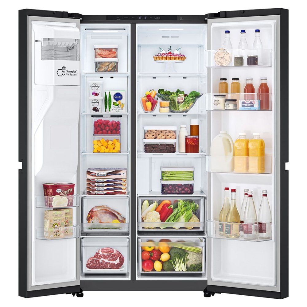LG American Fridge Freezer Ice & Water GSLC40EPPE - Black Steel LG American Fridge Freezer Ice & Water GSLC40EPPE - Black Steel