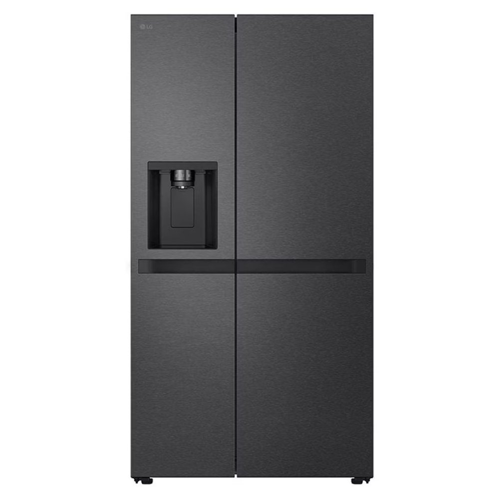 LG  American Fridge Freezer Ice & Water Non Plumbed GSLC41EPPE - Black Steel
