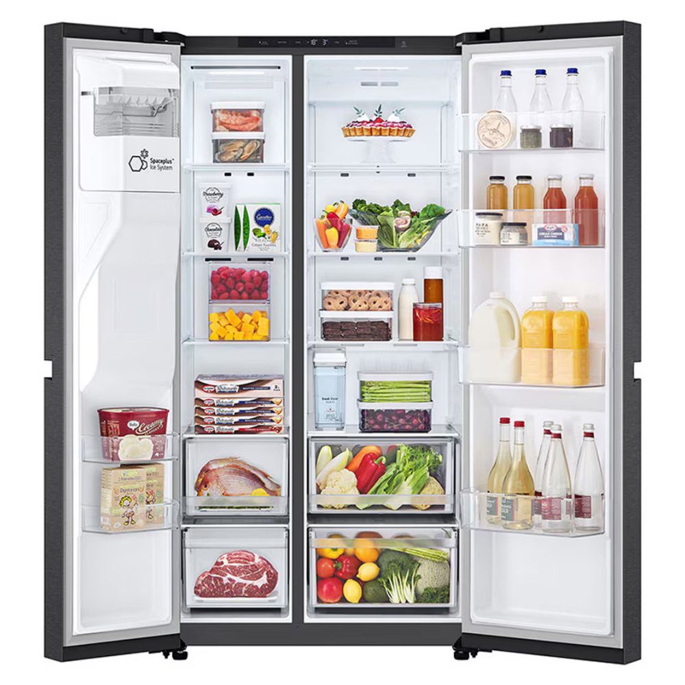 LG American Fridge Freezer Ice & Water Non Plumbed GSLC41EPPE - Black Steel LG American Fridge Freezer Ice & Water Non Plumbed GSLC41EPPE - Black Steel