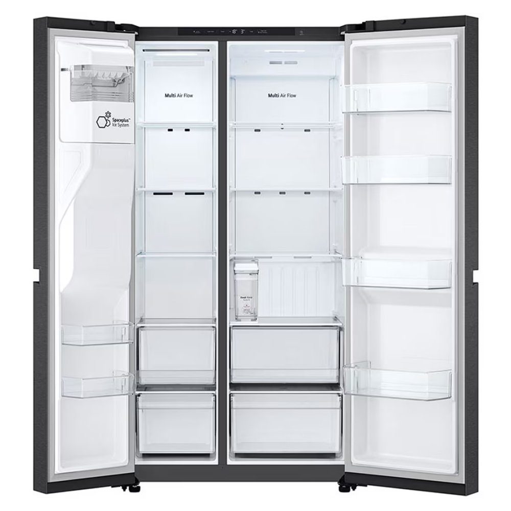 LG American Fridge Freezer Ice & Water Non Plumbed GSLC41EPPE - Black Steel LG American Fridge Freezer Ice & Water Non Plumbed GSLC41EPPE - Black Steel