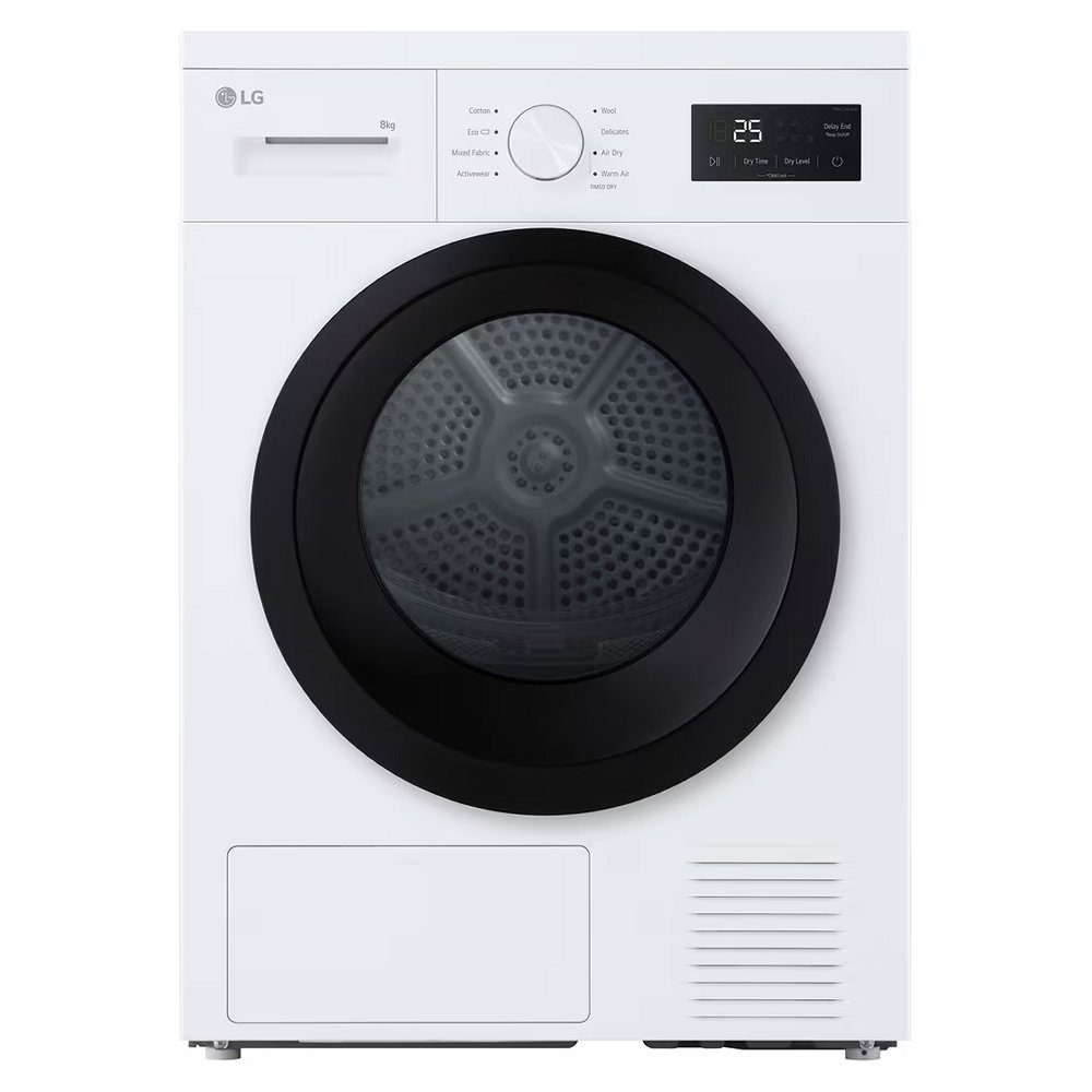 LG Series 2 8kg Heat Pump Tumble Dryer RHA1008NWK - White