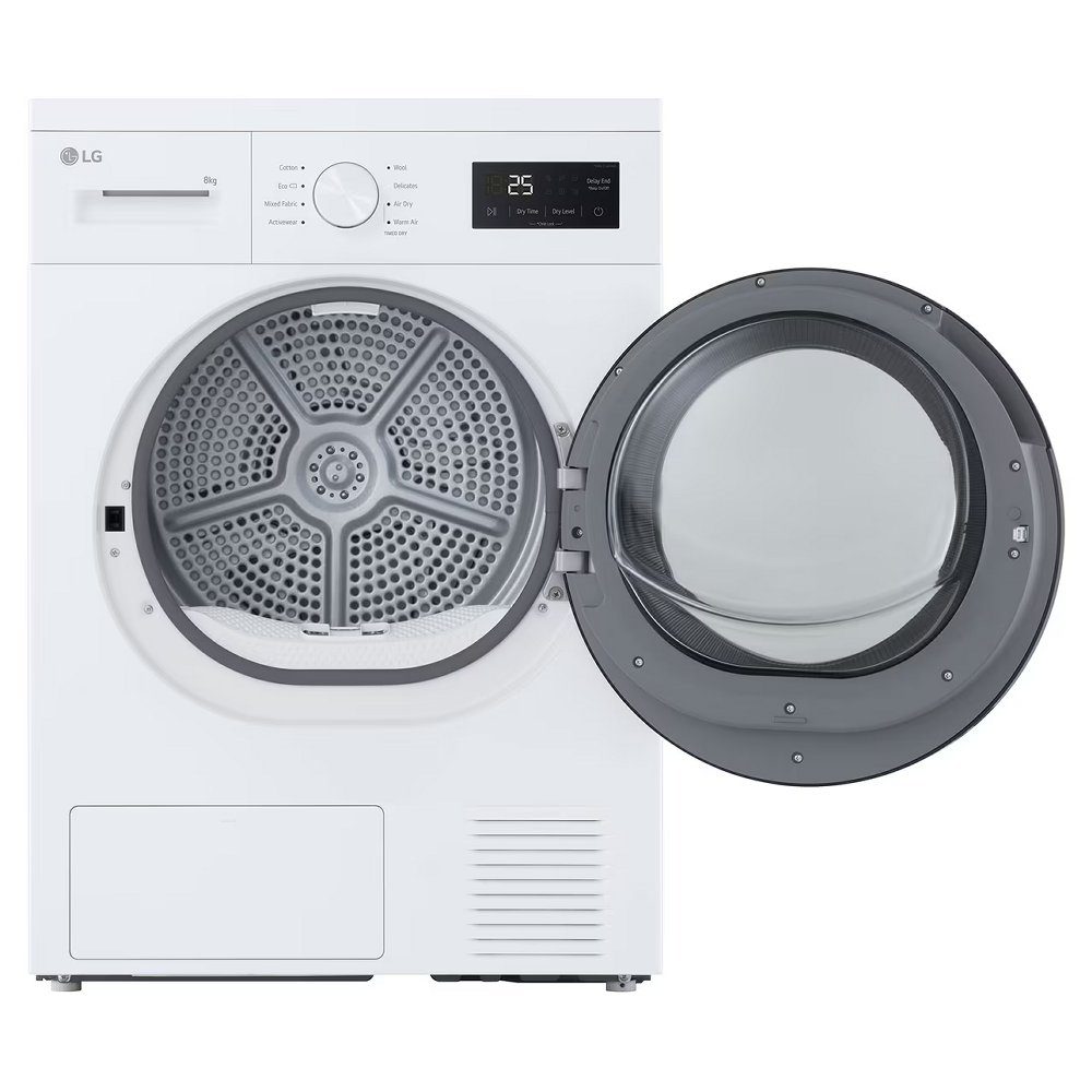 LG Series 2 8kg Heat Pump Tumble Dryer RHA1008NWK - White LG Series 2 8kg Heat Pump Tumble Dryer RHA1008NWK - White