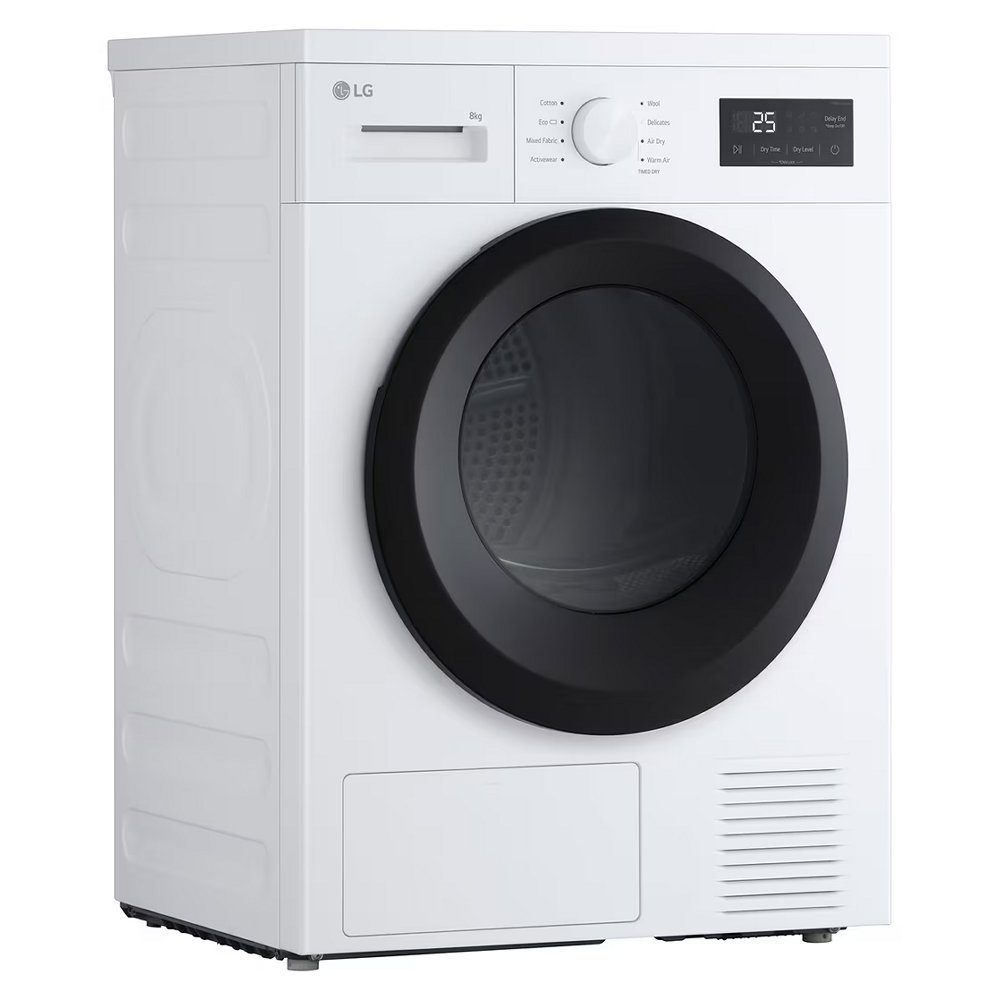 LG Series 2 8kg Heat Pump Tumble Dryer RHA1008NWK - White LG Series 2 8kg Heat Pump Tumble Dryer RHA1008NWK - White