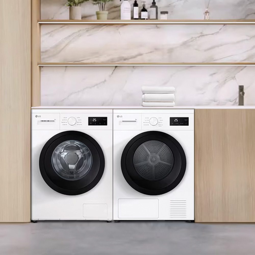 LG Series 2 8kg Heat Pump Tumble Dryer RHA1008NWK - White LG Series 2 8kg Heat Pump Tumble Dryer RHA1008NWK - White