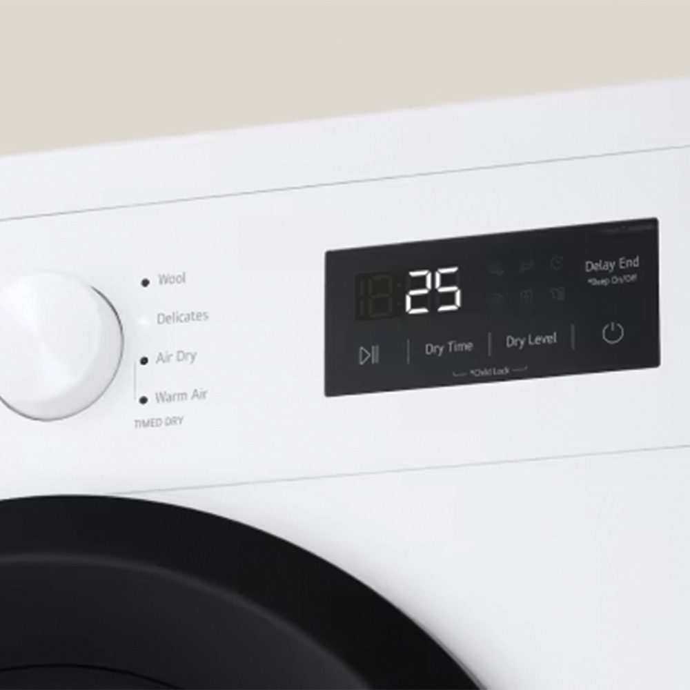 LG Series 2 8kg Heat Pump Tumble Dryer RHA1008NWK - White LG Series 2 8kg Heat Pump Tumble Dryer RHA1008NWK - White