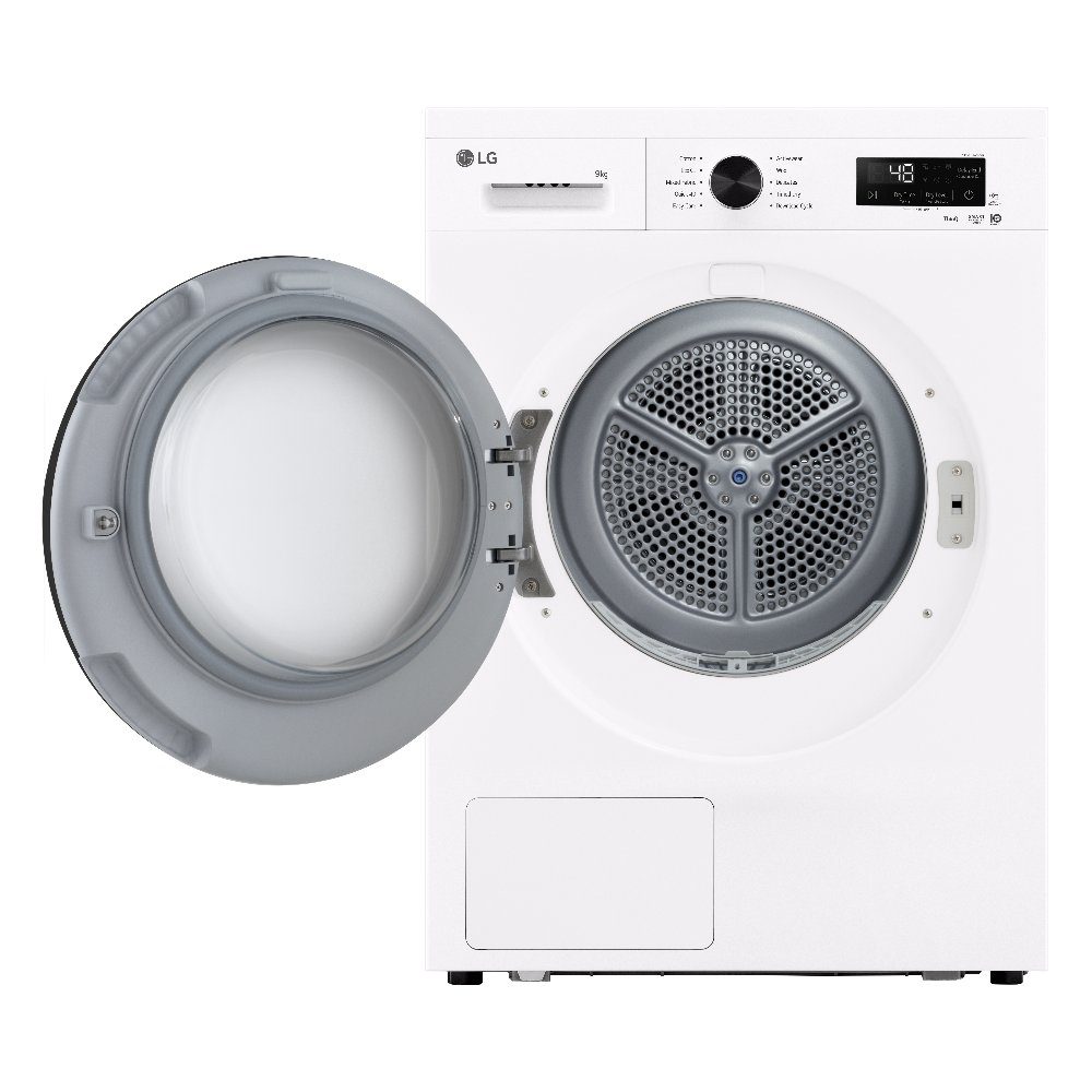 LG Series 2 ThinQ 9kg Heat Pump Tumble Dryer RHX1009NWK - White LG Series 2 ThinQ 9kg Heat Pump Tumble Dryer RHX1009NWK - White