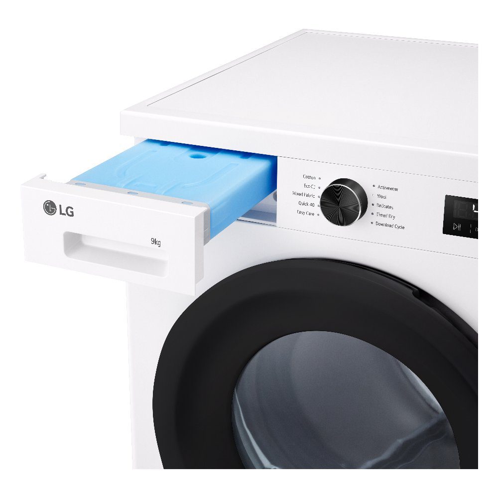 LG Series 2 ThinQ 9kg Heat Pump Tumble Dryer RHX1009NWK - White LG Series 2 ThinQ 9kg Heat Pump Tumble Dryer RHX1009NWK - White