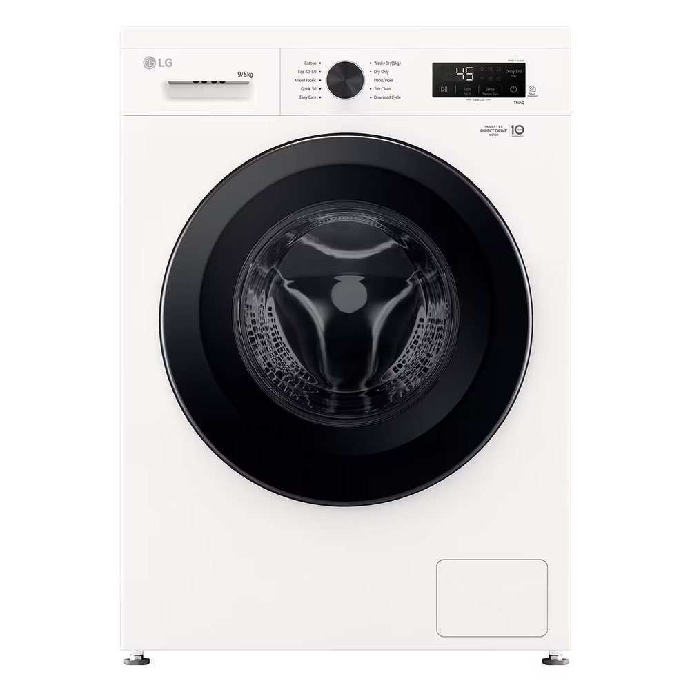 LG Series 2 Direct Drive 9kg Washer Dryer W4X1095NWK - White