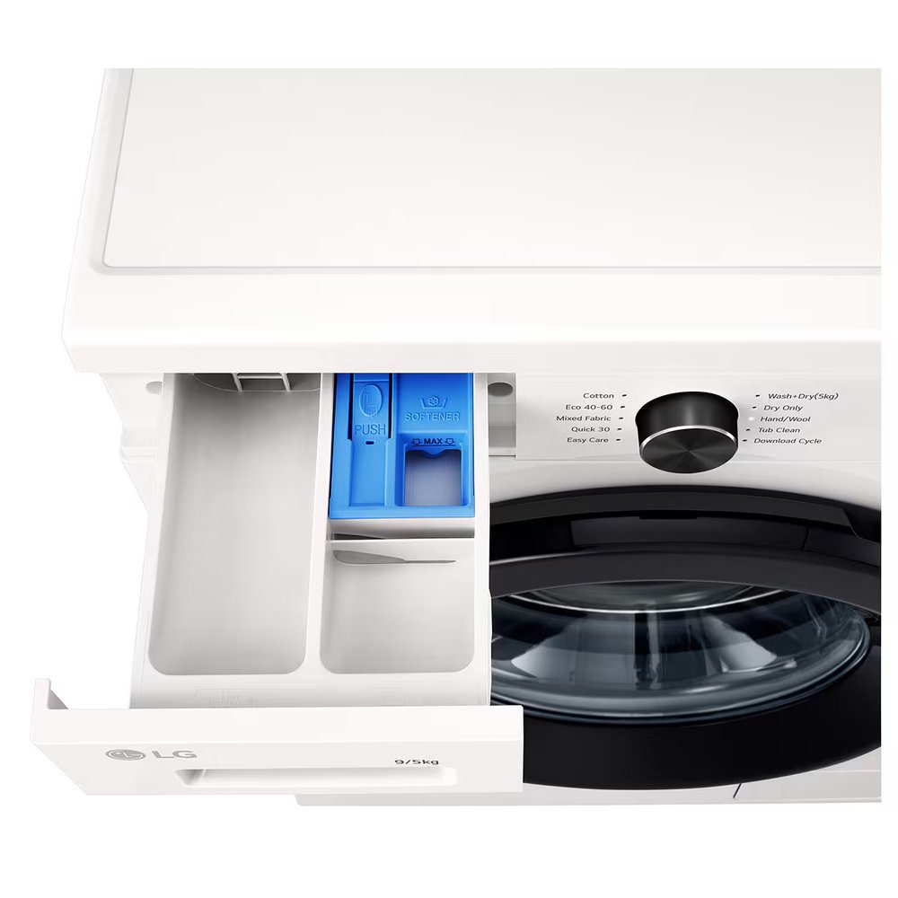 LG Series 2 Direct Drive 9kg Washer Dryer W4X1095NWK - White LG Series 2 Direct Drive 9kg Washer Dryer W4X1095NWK - White