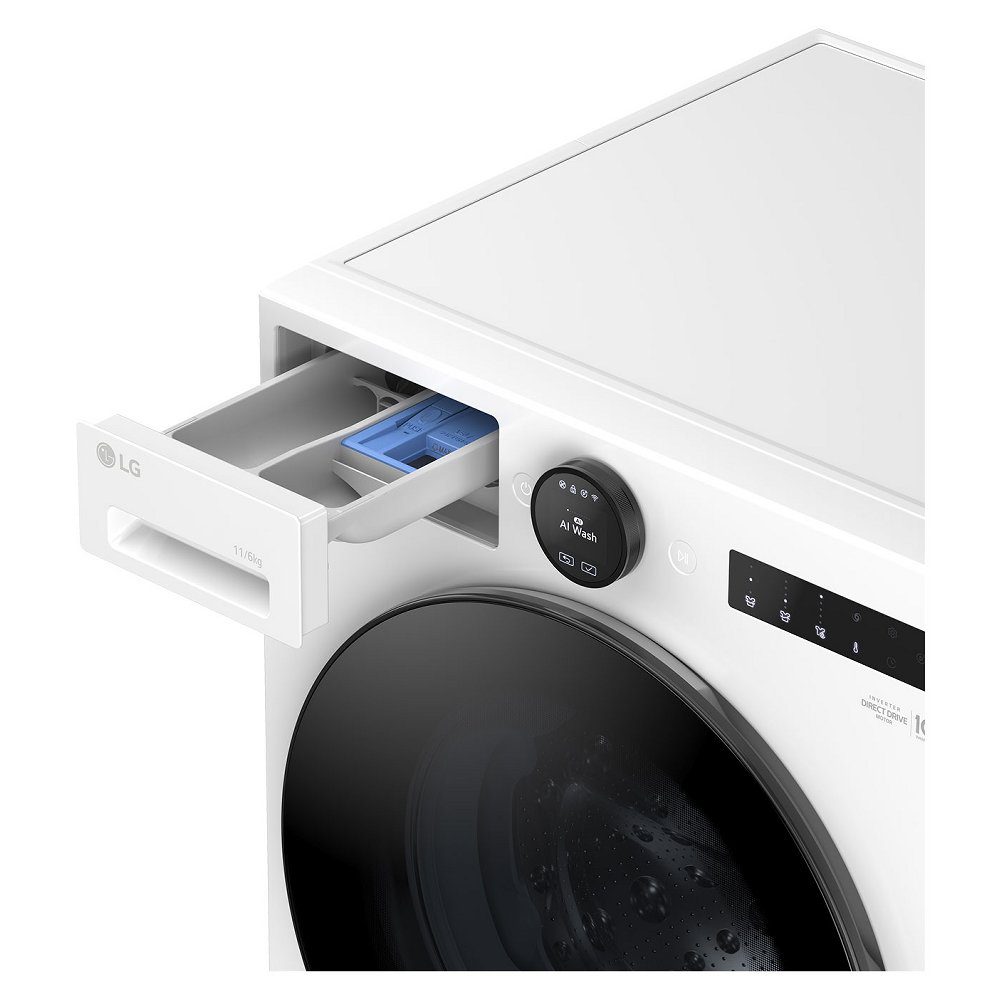 LG Series 7 AI Direct Drive 11kg Washer Dryer W4X7016TWB - White LG Series 7 AI Direct Drive 11kg Washer Dryer W4X7016TWB - White