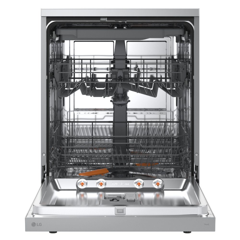 LG Series 5 TrueSteam QuadWash 14 PS WiFi Connected Freestanding Full Size Dishwasher DF273FVS - Silver LG Series 5 TrueSteam QuadWash 14 PS WiFi Connected Freestanding Full Size Dishwasher DF273FVS - Silver