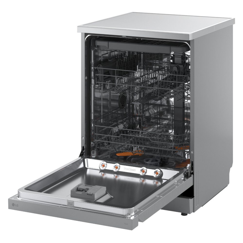 LG Series 5 TrueSteam QuadWash 14 PS WiFi Connected Freestanding Full Size Dishwasher DF273FVS - Silver LG Series 5 TrueSteam QuadWash 14 PS WiFi Connected Freestanding Full Size Dishwasher DF273FVS - Silver