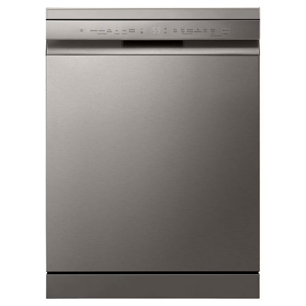 LG  60cm QuadWash Freestanding Dishwasher DF355FP - Stainless Steel