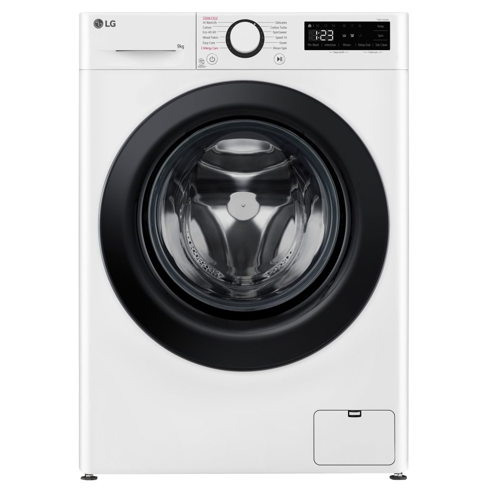 LG  9kg TurboWash Steam Washing Machine F2Y509WBLN1 - White