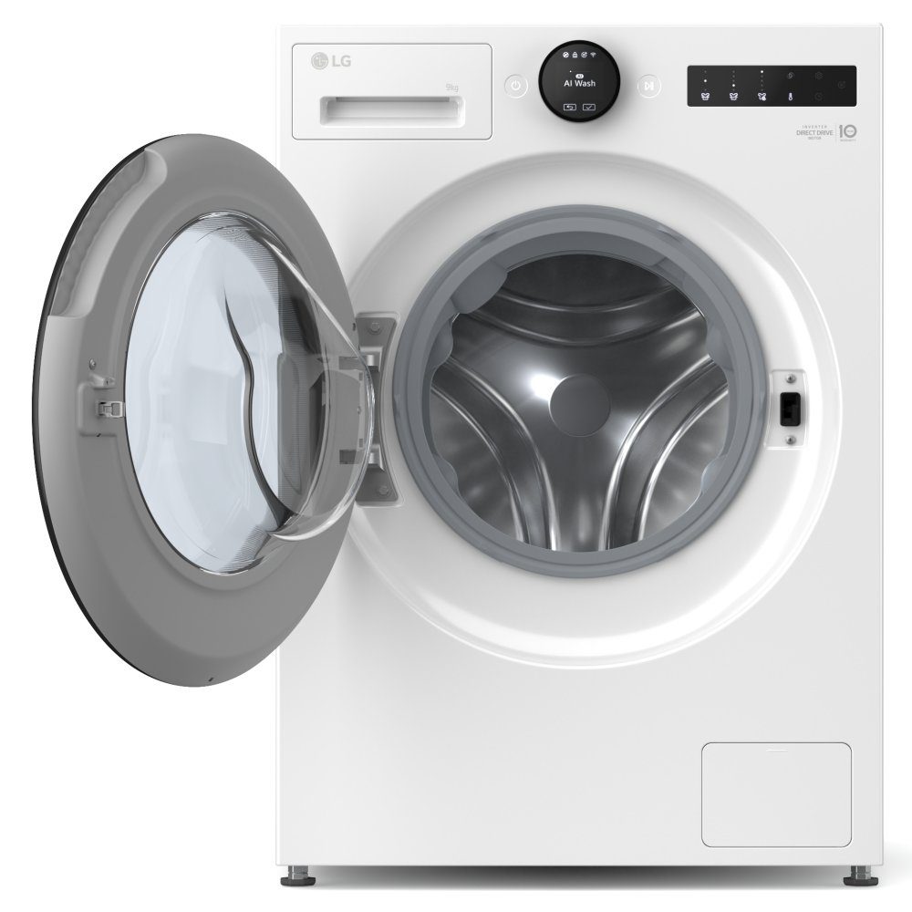 LG Series 7 AI Direct Drive 9kg 1400 Spin Washing Machine F4X7009TWB - White LG Series 7 AI Direct Drive 9kg 1400 Spin Washing Machine F4X7009TWB - White