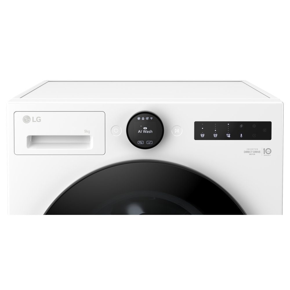 LG Series 7 AI Direct Drive 9kg 1400 Spin Washing Machine F4X7009TWB - White LG Series 7 AI Direct Drive 9kg 1400 Spin Washing Machine F4X7009TWB - White