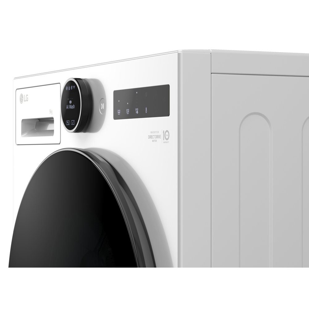 LG Series 7 AI Direct Drive 9kg 1400 Spin Washing Machine F4X7009TWB - White LG Series 7 AI Direct Drive 9kg 1400 Spin Washing Machine F4X7009TWB - White