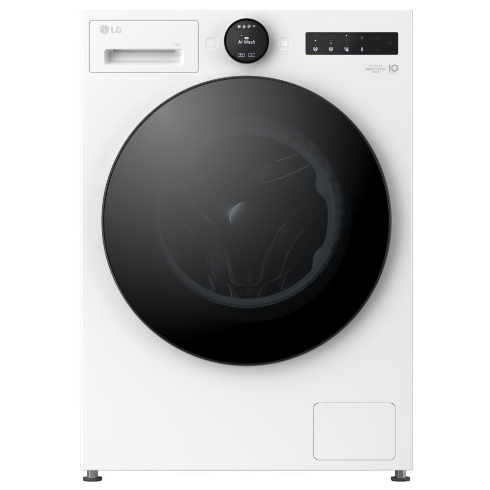 LG Series 7 AI Direct Drive 11kg 1400 Spin Washing Machine F4X7011TWB - White