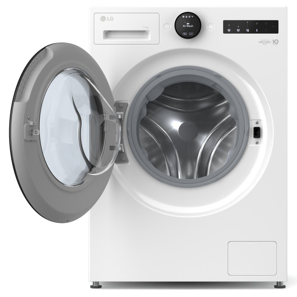 LG Series 7 AI Direct Drive 11kg 1400 Spin Washing Machine F4X7011TWB - White LG Series 7 AI Direct Drive 11kg 1400 Spin Washing Machine F4X7011TWB - White