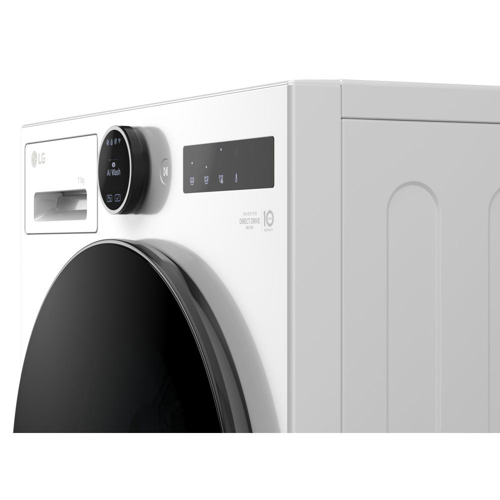 LG Series 7 AI Direct Drive 11kg 1400 Spin Washing Machine F4X7011TWB - White LG Series 7 AI Direct Drive 11kg 1400 Spin Washing Machine F4X7011TWB - White