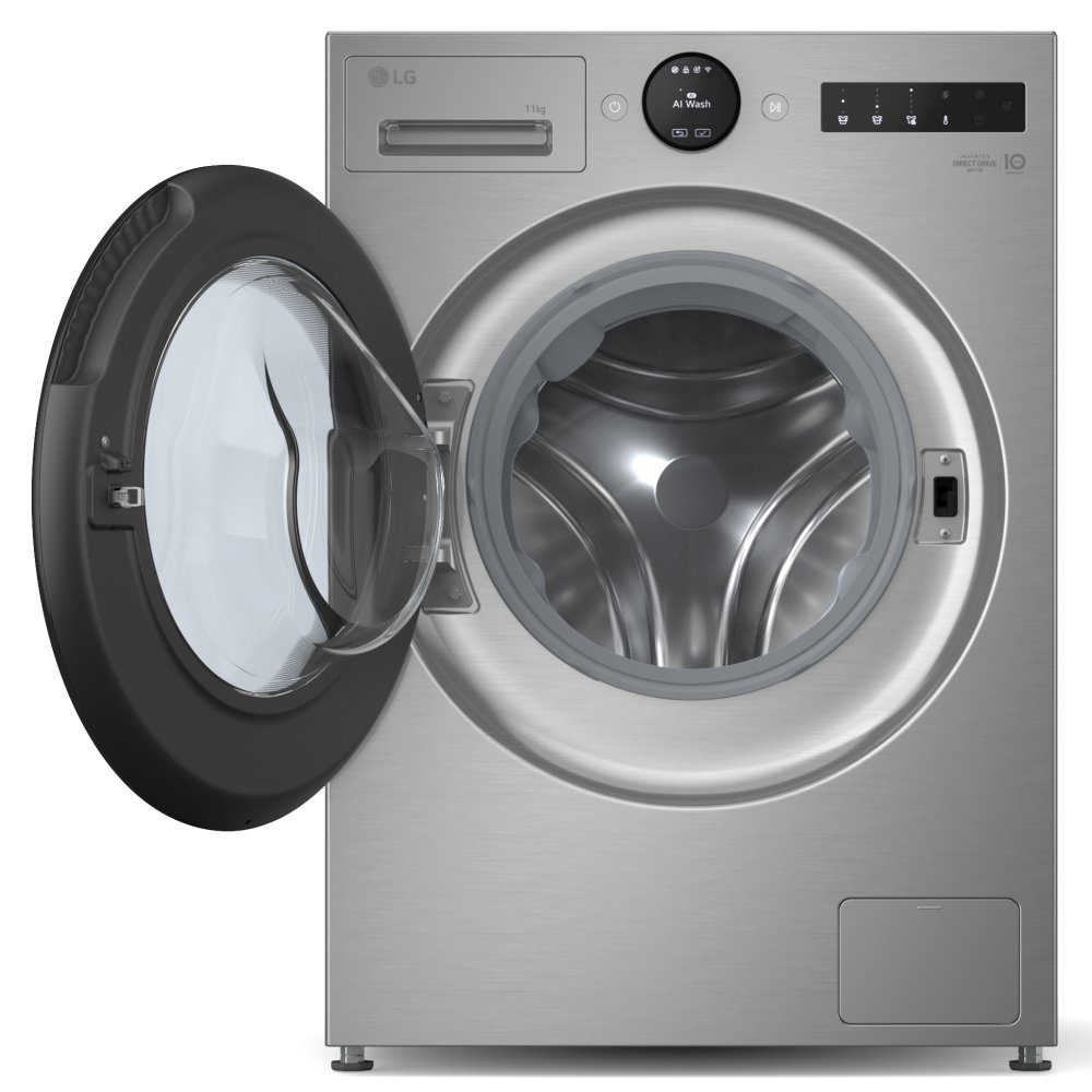 LG Series 7 AI Direct Drive 11kg Autodose Washing Machine F4X7511TSB - Silver LG Series 7 AI Direct Drive 11kg Autodose Washing Machine F4X7511TSB - Silver