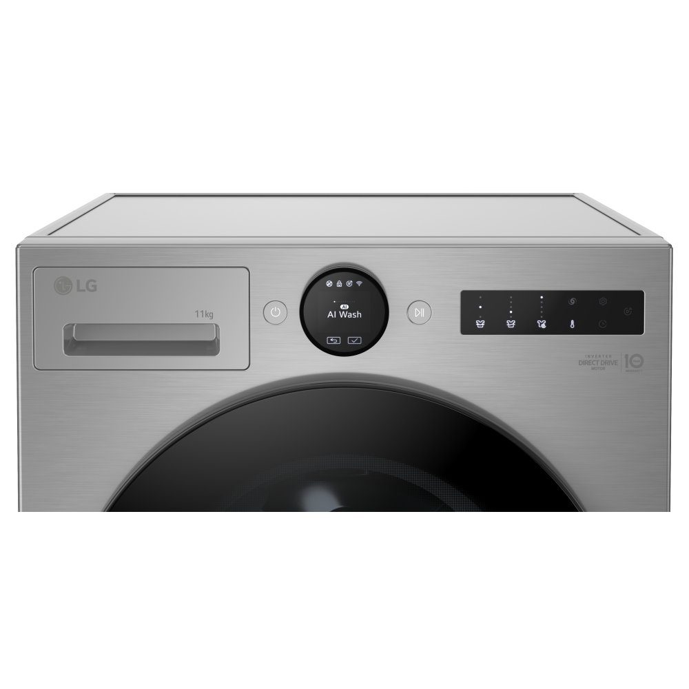 LG Series 7 AI Direct Drive 11kg Autodose Washing Machine F4X7511TSB - Silver LG Series 7 AI Direct Drive 11kg Autodose Washing Machine F4X7511TSB - Silver