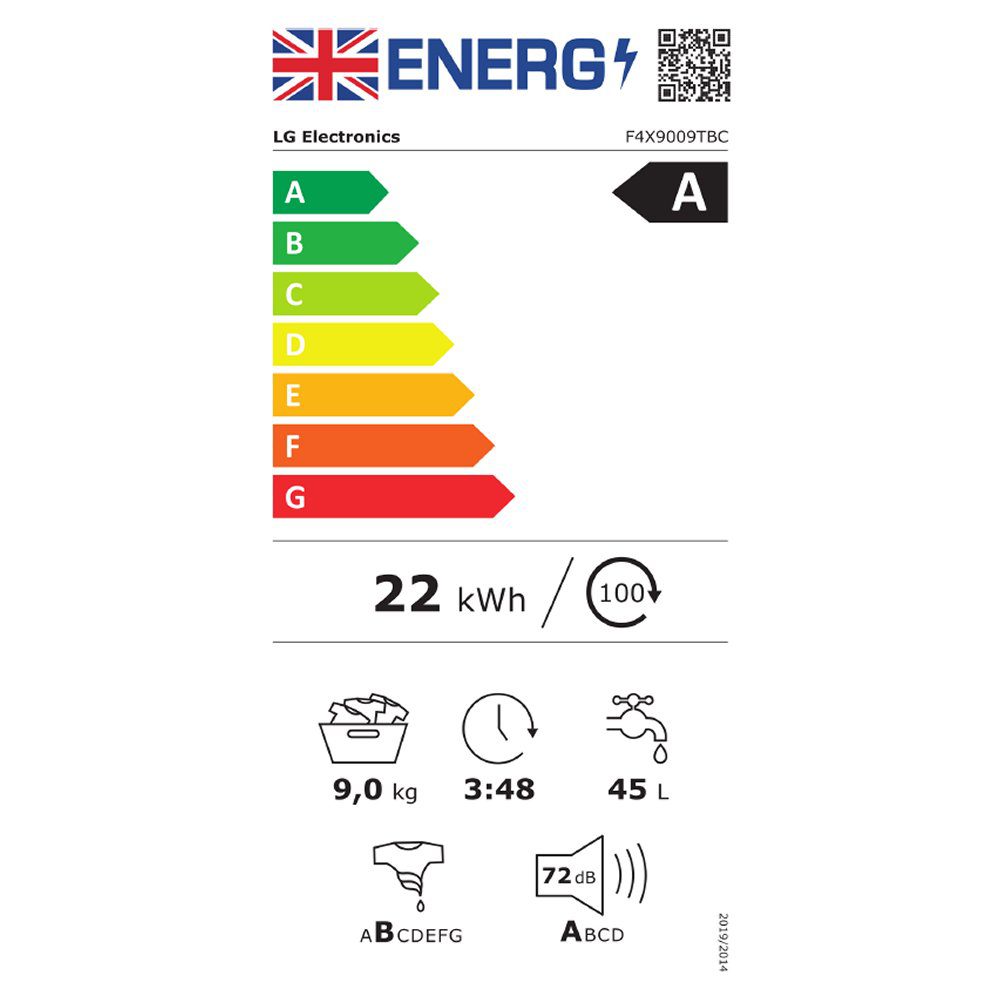 LG Series 9 AI Direct Drive 9kg 1400 Spin Washing Machine F4X9009TBC - Matte Black LG Series 9 AI Direct Drive 9kg 1400 Spin Washing Machine F4X9009TBC - Matte Black