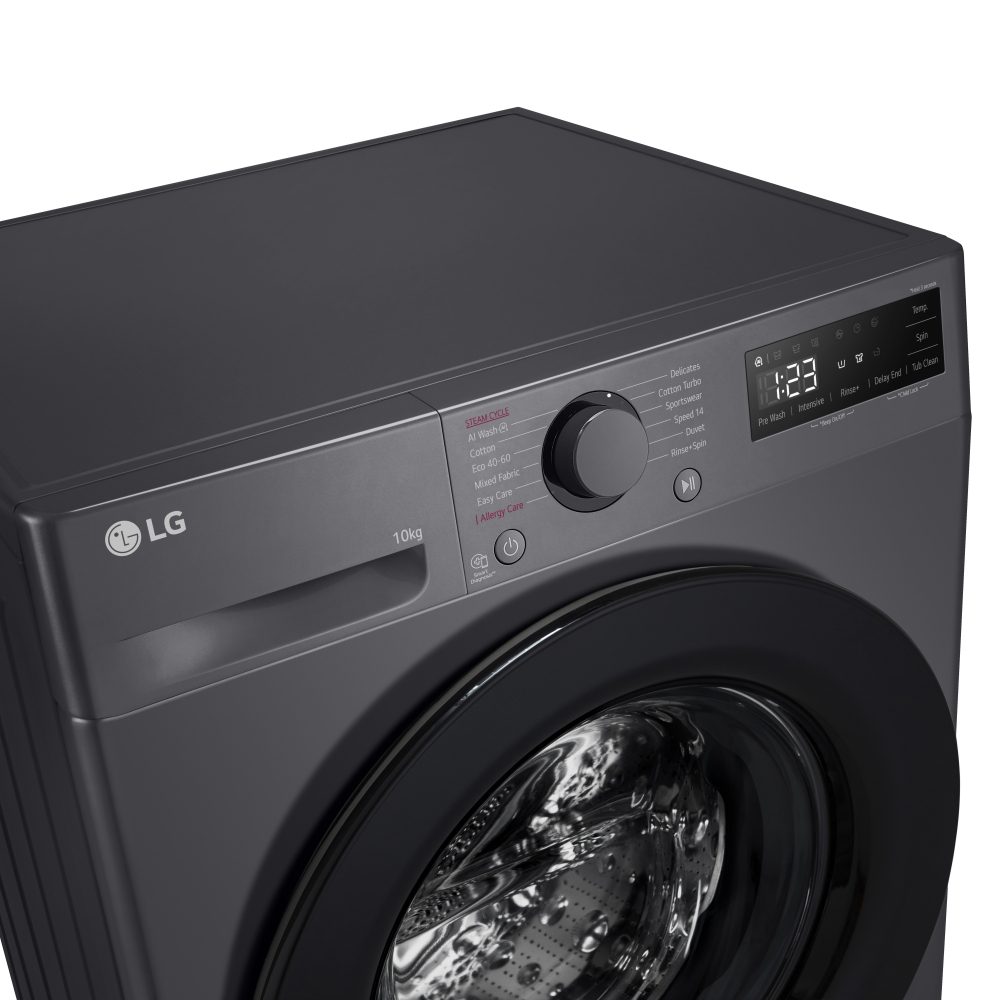 LG Series 4 AI Direct Drive 10kg Washing Machine F4Y510GBLN1 - Slate Grey LG Series 4 AI Direct Drive 10kg Washing Machine F4Y510GBLN1 - Slate Grey