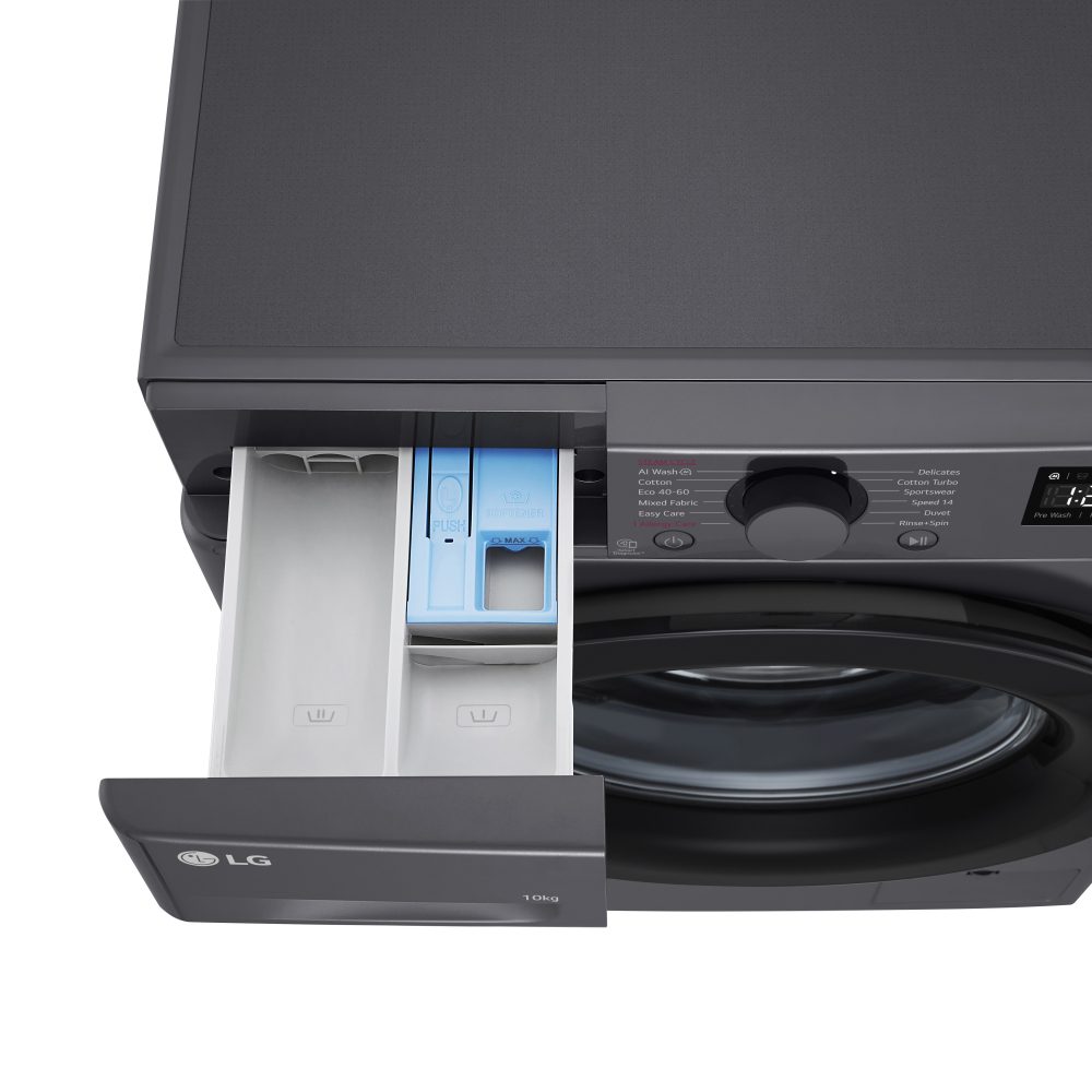 LG Series 4 AI Direct Drive 10kg Washing Machine F4Y510GBLN1 - Slate Grey LG Series 4 AI Direct Drive 10kg Washing Machine F4Y510GBLN1 - Slate Grey