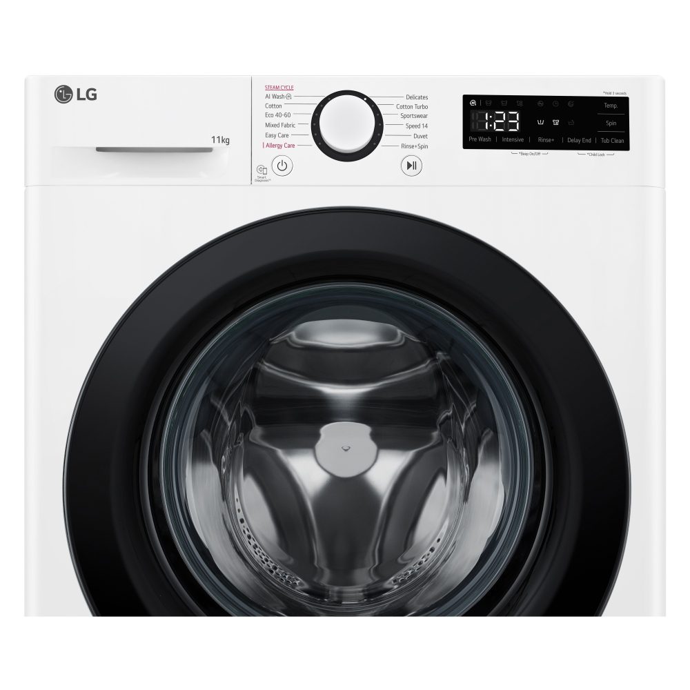 LG Series 4 AI Direct Drive 11kg Washing Machine F4Y511WBLN1 - White LG Series 4 AI Direct Drive 11kg Washing Machine F4Y511WBLN1 - White