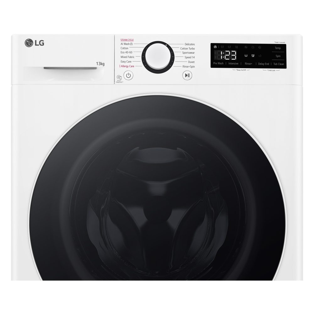 LG Series 4 AI Direct Drive 13kg Washing Machine F4Y513WWLN1 - White LG Series 4 AI Direct Drive 13kg Washing Machine F4Y513WWLN1 - White